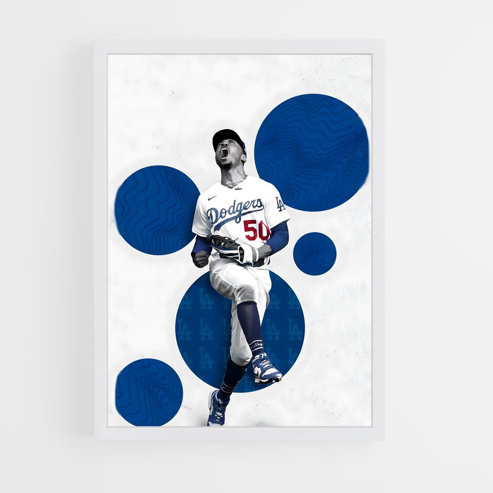 Poster Vitesse Étoilée – affiche Baseball (vue 3)